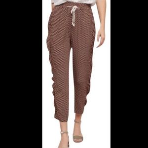 Anthropologie ett twa Pattern Ruffled pants